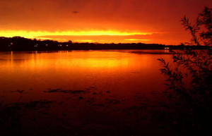 A beautiful sunset on Lake Minnetonka