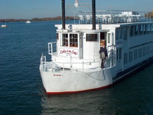 The Lady of the Lake coming into port at her dock in Excelsior Minnesota