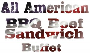 all american bbq sandwich buffet