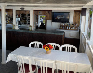 Middle Level Beverage Station on the Lady of th Lake while crusing on Lake Minnetonka